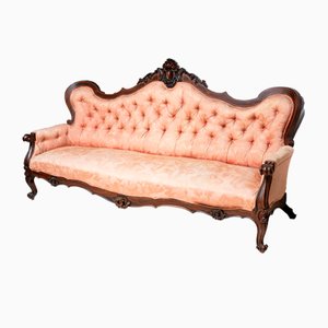 19th Century Louis Philippe Neapolitan Sofa in Precious Exotic Woods
