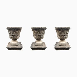 Vases en Pierre, 19ème Siècle, Set de 3