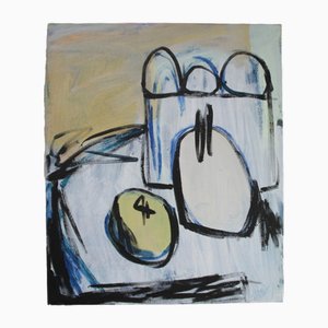 Lola Galanes, Natura morta, anni '90, Dipinto ad acrilico