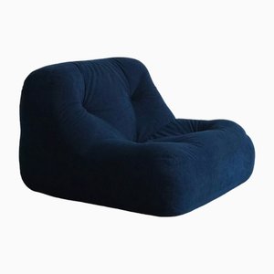 Poltrona Kali blu di Michel Ducaroy per Ligne Roset, anni '80
