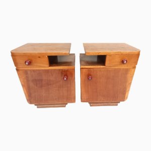 Tables de Chevet par Jindřich Halabala, 1940s, Set de 2