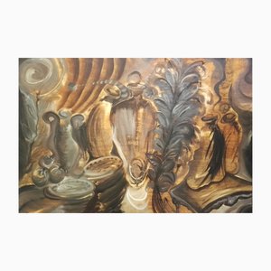 Stefano Mazzolini, Mela D'oro in Culinaria, 1997, Oil on Wood