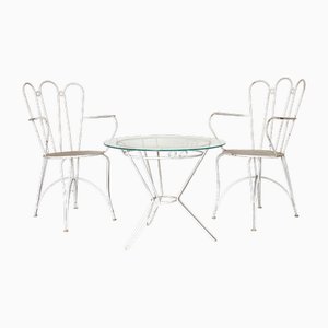 Gartenset aus Eisen, 1960er, 3er Set