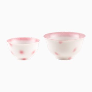 Yellow Dots Porcelain Collection Bowls from Litolff, Set of 2