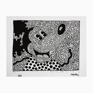 After Keith Haring, Mickey, Late 20th Century, Offset Lithographie, 1970s, Ink & Paper