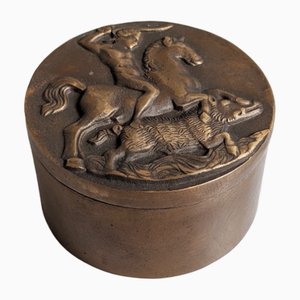 Scatola Blachian in bronzo, anni '70