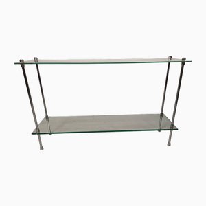 Vintage Chrome Console, 1970s