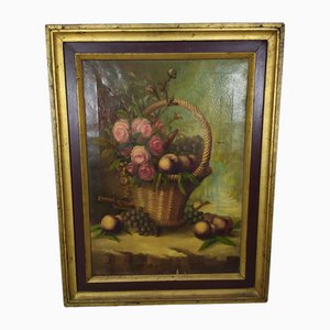 Still Life, Oil on Canvas, Framed