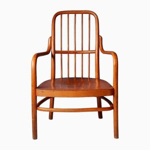 A63 F Armlehnstuhl von Aldolf G. Schneck für Thonet, 1920er