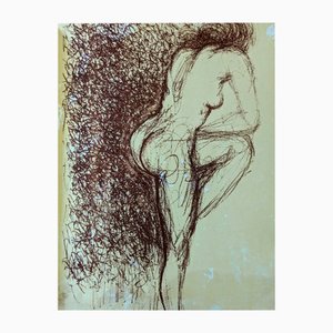 Salvador Dali, Nude 2, Litografía en color original, 1967