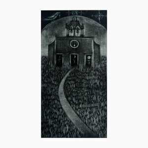 Ewa Kutylak, A Path, 2011, Mezzotint and Drypoint on Paper