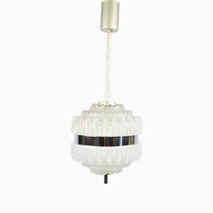 Hängelampe aus Glas, 1970er