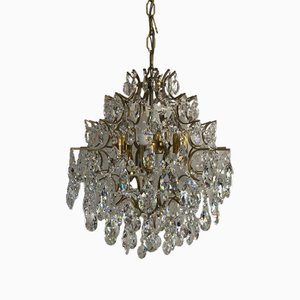 Vintage Chandelier in Lead Crystal, Italy, 1960s