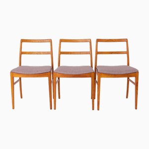Mod. Sedie da pranzo nr. 430 di Arne Vodder per Sibast Mobler, Danimarca, anni '60, set di 3