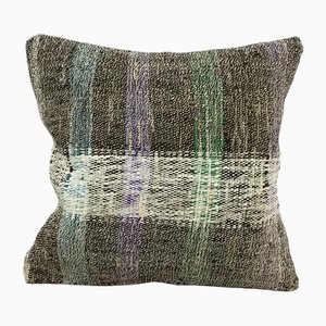 Housse de Coussin Kilim Anatolien Neutre Vintage, 1950