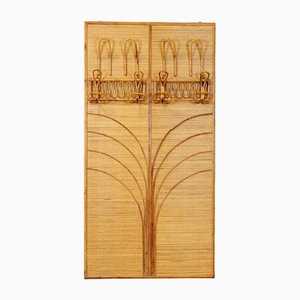 Vintage Coat Rack in Bamboo, Italy, 1980s