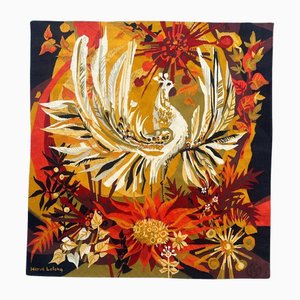 Mid-Century Aubusson Tapestry with Hervé Lelong Design, 1960s