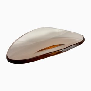Cendrier Mid-Century en Verre Taillé attribué à Max Ingrand pour Fontana Arte, Italie, 1950s