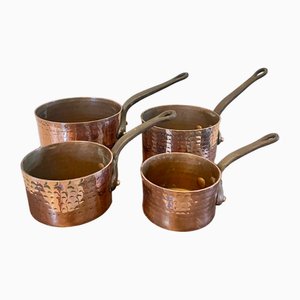 Poêles George III Antiques en Cuivre, 1800, Set de 4