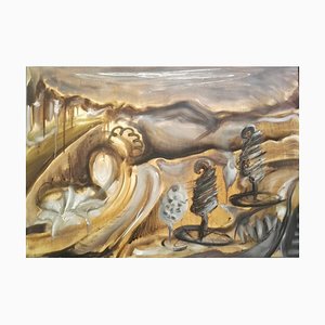 Stefano Mazzolini, Fountain, 1996, Oil on Wood