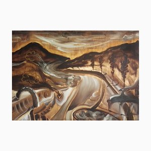 Stefano Mazzolini, Nuvoly, 1996, Oil on Wood