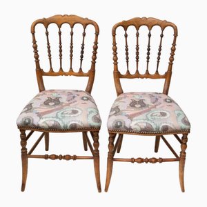 Set of French Chiavarina Wooden Chairs, 1920s