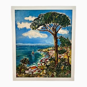 Cote d'Azur, 1970, Oil Painting