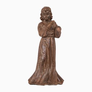 Handgeschnitzte Hartholz-Statuette