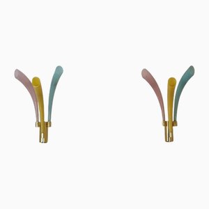 Fuochi Artificiali Wandleuchten von Angelo Barovier für Barovier & Toso, Italien, 1986, 2er Set