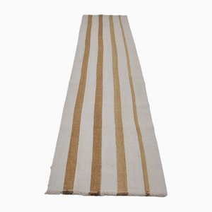Handmade Striped Runner Rug, 1960s