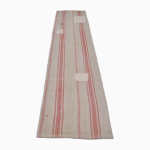 Handmade Striped Runner Rug, 1960s