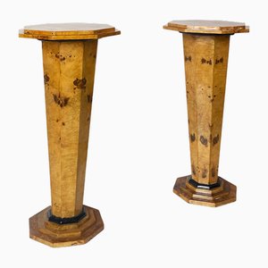 Säule aus brauner Birke, 1980er