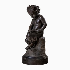 Sculpture of a Young Satyr, Early 20th Century, Metal