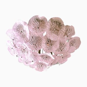 Floreal Pink Murano Glass Flush Mount by Simoeng