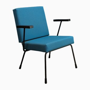 Sedia modello 1401 Mid-Century di Wim Rietveld per WH Gispen, anni '50