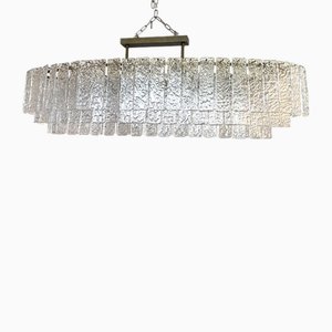 Oval Hammered Strip Listelli Chandelier by Simoeng