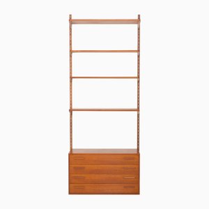 Vintage Teak Wall Unit with Dresser by Kai Kristiansen for FM Mobler, 1960s