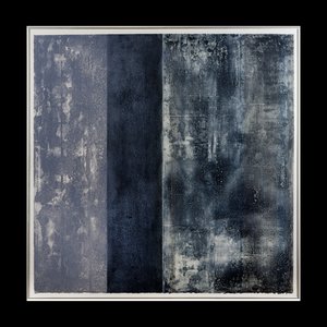 Saskia Moro, Blue Abstraction, 2001, Acrylic on Paper