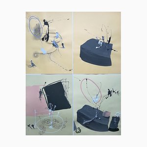 Stefano Mazzolini, AC4l, 2017, Acrylic on Paper