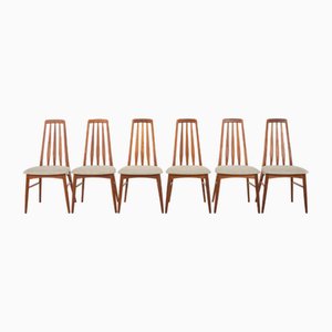 Eva Dining Chairs by Niels Koefoed for Koefoeds Hornslet, 1960s, Set of 6