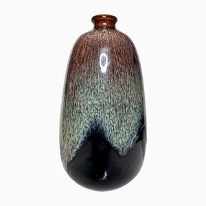Glasierte Studio Keramik Vase von Wendelin Stahl, West Germany, 1960er
