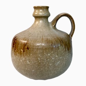 Glasierte Studio Keramik Vase in Krugform von Rudi Stahl, Höhr-Grenzhausen, BRD, 1960er