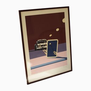 Charles Pascarel, Les 24h Du Mans, 1977, Silk-Screen, Framed