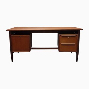 Large Vintage Executive Desk in Teak, 1960s