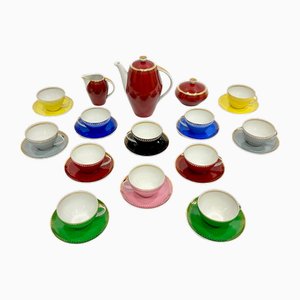Service à Café pour 12 Personnes en Porcelaine par Wincenty Potacki pour ZPS Karolina, 1960s, Set de 29