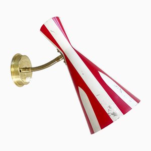 Vintage Italian Diabolo Sconce in Brass, 1960s