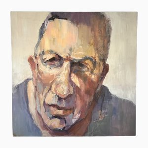 Peter Bowen, retrato de Jan Vink, década de 2000, gran óleo sobre lienzo