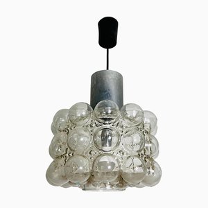 Lampada a sospensione in vetro di Helena Tynell per Glashütte Limburg, anni '60