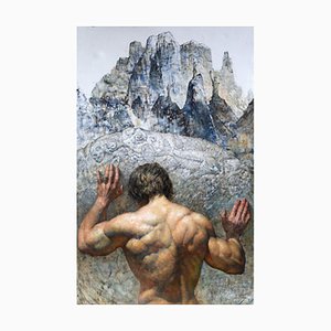 Andrey Kartashov, Sisyphus, 2023, Giclée Print on Canvas