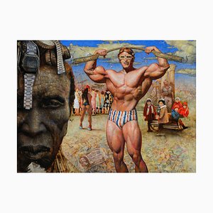 Andrey Kartashov, Cargo Cult, 2023, Impresión Giclée en lienzo